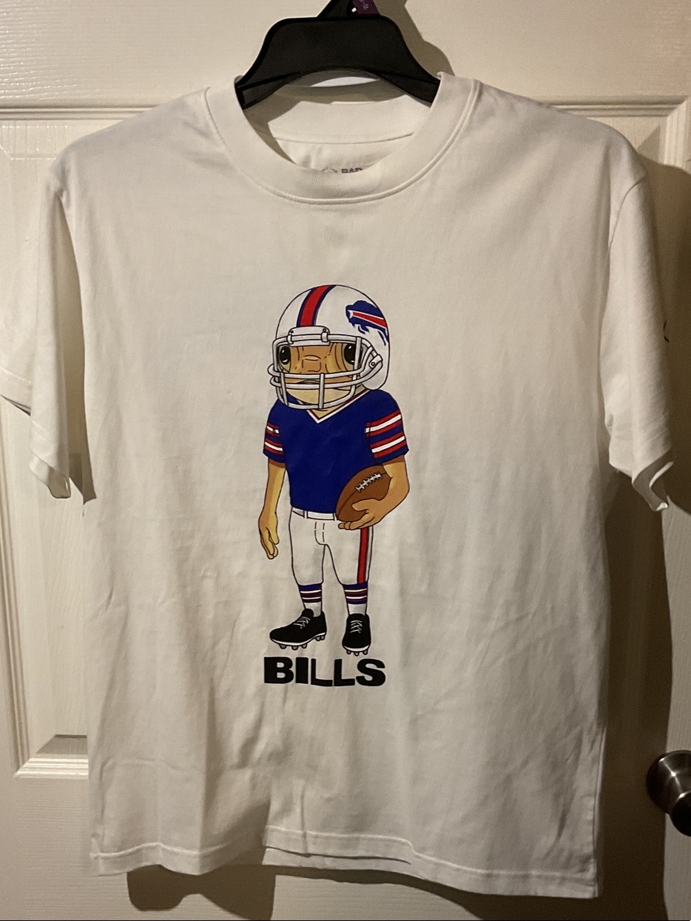 NFL/Bad Bunny Collaboration Buffalo Bills Tee with Backhit and Arm Hit